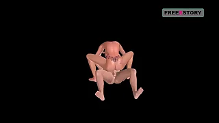 An animated 3D cartoon porn video - Indian Bhabhi riding Japanese man's dick on touching cowgirl and reverse cowgirl positions&period;